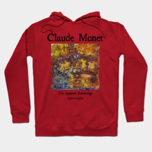 The Japanese footbridge by Claude Monet Hoodie